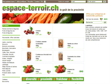 Tablet Screenshot of espace-terroir.ch